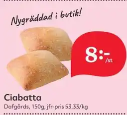 Östenssons DAFGARDS Ciabatta erbjuda