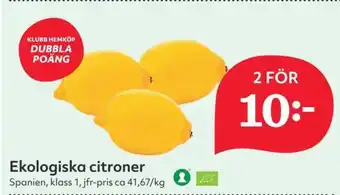 Östenssons Ekologiska citroner erbjuda