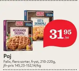 Östenssons FELIX Paj erbjuda