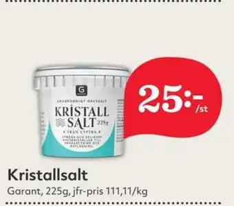 Östenssons GARANT Kristallsalt erbjuda