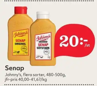 Östenssons JOHNNY'S Senap erbjuda