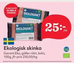 Östenssons GARANT Ekologisk skinka erbjuda