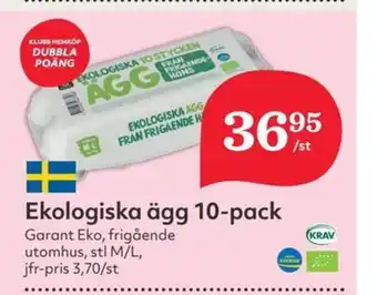 Östenssons GARANT Ekologiska ägg erbjuda
