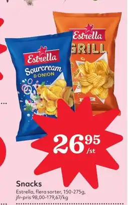 Östenssons ESTRELLA Snacks erbjuda
