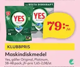 Östenssons YES Maskindiskmedel erbjuda