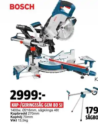 Bauhaus Kap-/Geringssåg GCM 80 SJ erbjuda