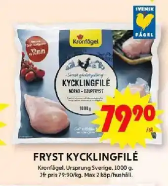 ICA Maxi FRYST KYCKLINGFILÉ erbjuda