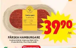 ICA Maxi FÄRSKA HAMBURGARE erbjuda