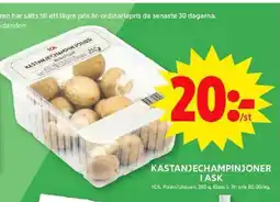 ICA Maxi KASTANJECHAMPINJ I ASK ONER erbjuda