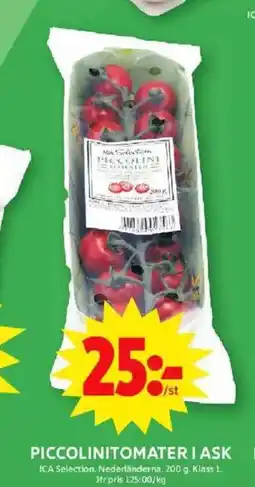 ICA Maxi PICCOLINITOMATERIASK erbjuda