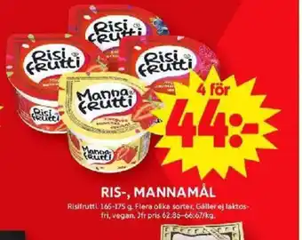ICA Maxi RIS-, MANNAMÅL erbjuda
