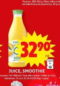 ICA Maxi JUICE, SMOOTHIE erbjuda