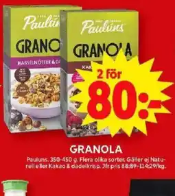 ICA Maxi GRANOLA erbjuda
