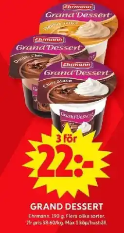 ICA Maxi Grand dessert erbjuda