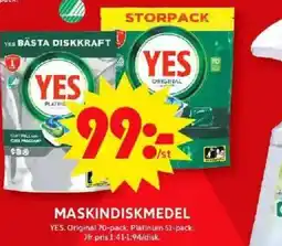 ICA Maxi MASKINDISKMEDEL erbjuda