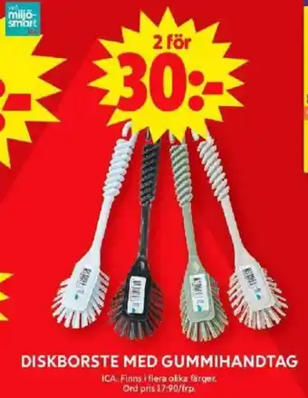ICA Maxi DISKBORSTE MED GUMMIHANDTAG erbjuda