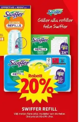 ICA Maxi SWIFFER REFILL erbjuda