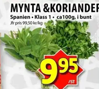 Matvärlden Tensta MYNTA &KORIANDER erbjuda