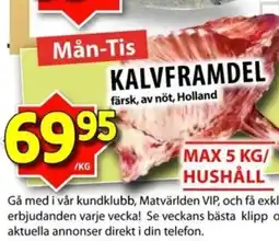 Matvärlden Tensta KALVFRAMDEL erbjuda