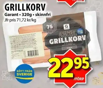 Matvärlden Tensta GRILLKORV erbjuda