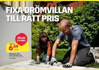 Byggmax Marksten gra en tumiad grå markten art. 02416 erbjuda