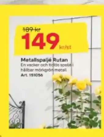 Byggmax Metallspaljé Rutan erbjuda