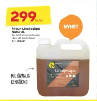 Byggmax Midun Linoljesåpa Natur 3L erbjuda