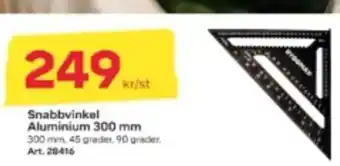 Byggmax Snabbvinkel Aluminium 300 mm erbjuda