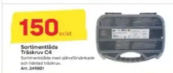 Byggmax Sortimentlåda Träskruv C4 erbjuda