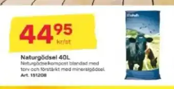 Byggmax Naturgödsel 40L erbjuda