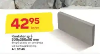 Byggmax Kantsten grå erbjuda