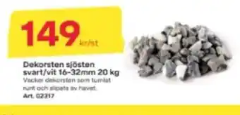 Byggmax Dekorsten sjösten svart/vit 16-32mm erbjuda