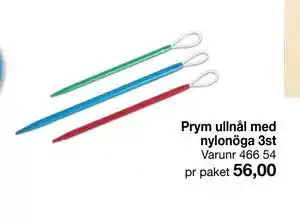 Selfmade Prym ullnål med nylonöga 3st erbjuda