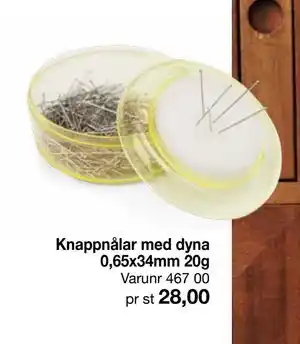 Selfmade Knappnålar med dyna 0,65x34mm 20g erbjuda