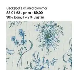 Selfmade Bäckebölja vit med blommor erbjuda