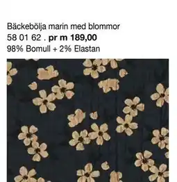 Selfmade Bäckebölja marin med blommor erbjuda