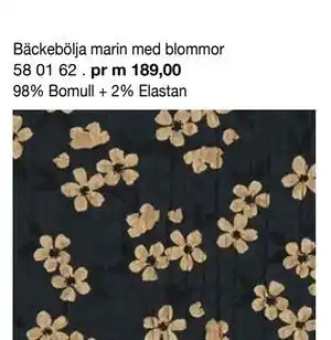 Selfmade Bäckebölja marin med blommor erbjuda