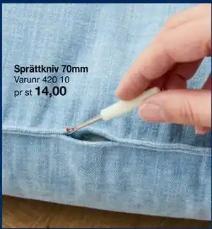 Selfmade Sprättkniv 70mm erbjuda