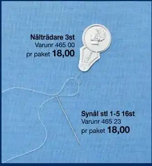 Selfmade Nålträdare 3st erbjuda