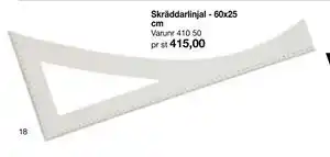 Selfmade Skräddarlinjal - 60x25 cm erbjuda