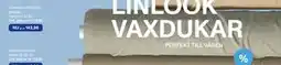 Selfmade Textilvaxduk linlook/ljus gråbeige erbjuda