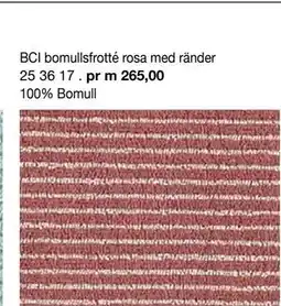 Selfmade BCI bomullsfrotté rosa med ränder erbjuda