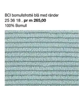Selfmade BCI bomullsfrotté blå med ränder erbjuda