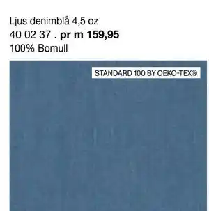 Selfmade Ljus denimblå 4,5 oz erbjuda