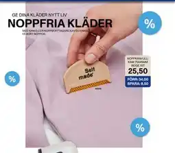 Selfmade NOPPKAM/ULLKAM 75X45MM BEIGE 1ST erbjuda