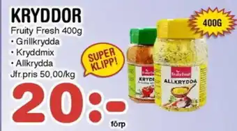 Nya Pulsen KRYDDOR erbjuda
