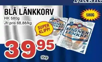 Nya Pulsen BLÅ LÄNKKORV erbjuda