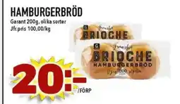 Nya Pulsen HAMBURGERBRÖD erbjuda