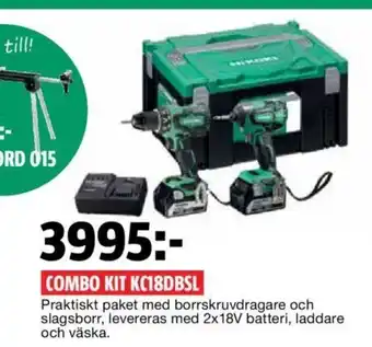 Bauhaus Combo Kit KC18DBSL erbjuda