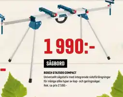 XL-Bygg BOSCH Gta2500 compact erbjuda